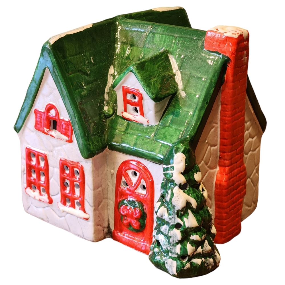 Vintage 1986 Pacific Rim Light-Up Ceramic Christmas Village House